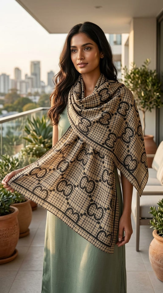Beige checker