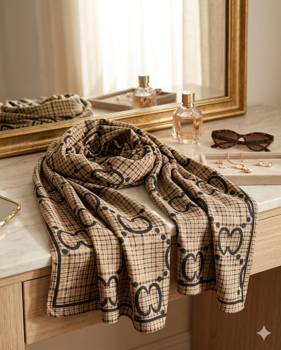 Beige checker